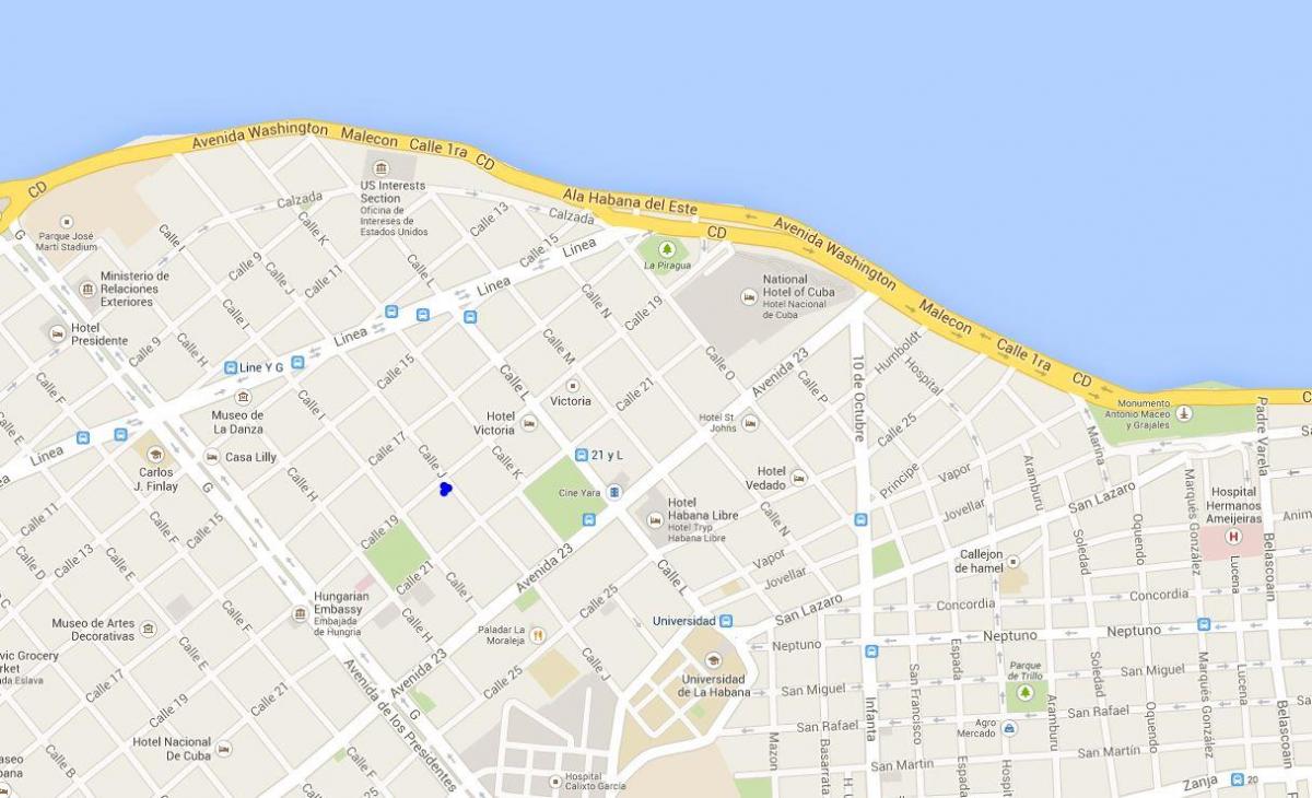 vedado мапа